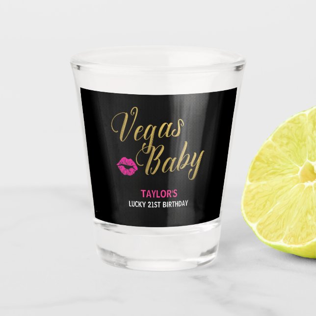 Vegas Baby Shot Glass (Front)