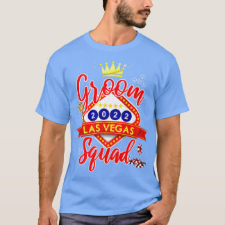 Vegas Bachelor Party Group Married in Vegas Groom  T-Shirt