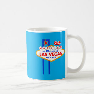 Vegas Bachelor Party Married In Vegas Groom Bride Coffee Mug