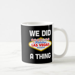 Vegas Bachelor Party Married In Vegas Groom Bride Coffee Mug