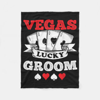Vegas Bachelor Party Married In Vegas Groom Squad  Fleece Blanket