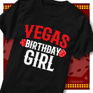 Vegas Birthday Girl Casino Matching Party Squad T-Shirt