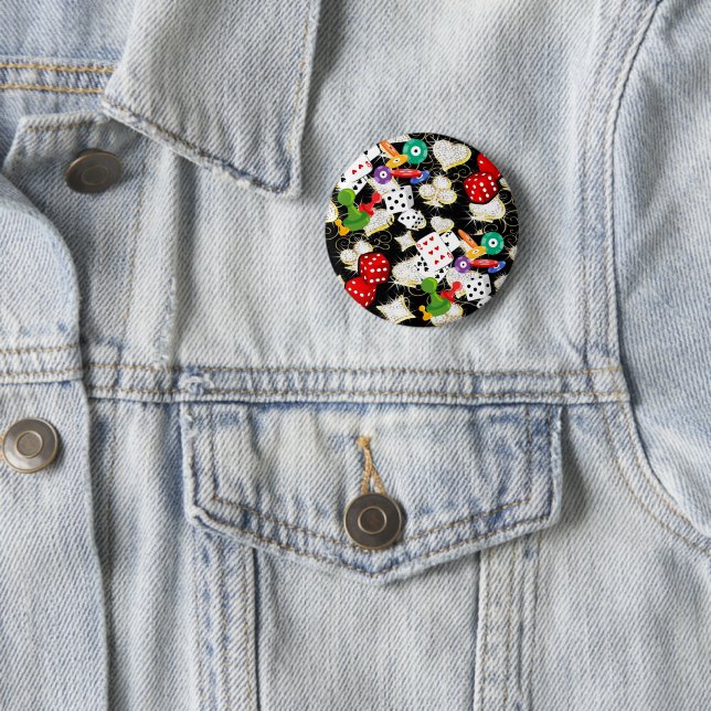 Vegas Bling 2 Inch Round Button (In Situ)