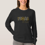 Vegas Bride Shirt<br><div class="desc">Classy gold and black celebrity marquee style Las Vegas tee for the bride who loves to party in Vegas! More t-shirt styles available. Tee shirts available for the whole bridal party.</div>