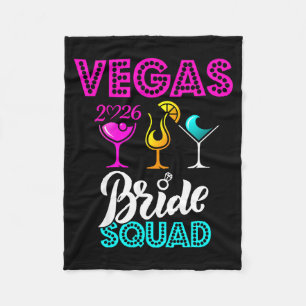Vegas Bride Squad 2026 Married in Vegas Fleece Blanket