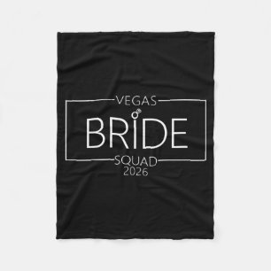 Vegas Bride Squad 2026 Married in Vegas Fleece Blanket