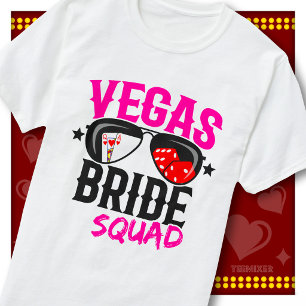 Vegas Bride Squad Casino Cute Bachelorette Party T-Shirt
