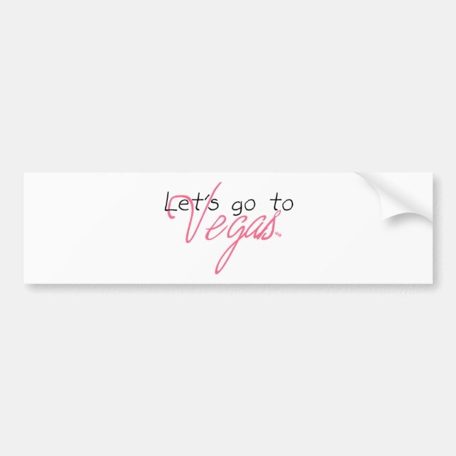 VEGAS! BUMPER STICKER (Front)