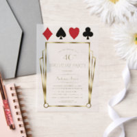 Vegas Casino Great Gatsby 40th Poker Birthday
