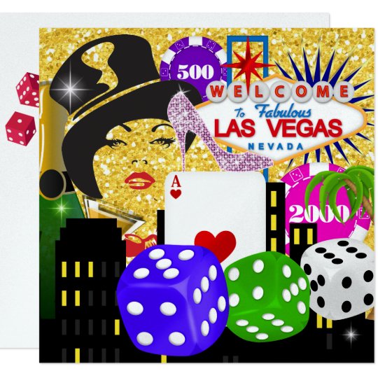 Vegas-Casino-Poker Party Invitation