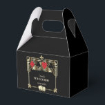 Vegas Casino Royale Great Gatsby 40th Birthday  Favor Box<br><div class="desc">ANY AGE! Royal, Vintage card design Great Gatsby and Casino themed. It features a Great Gatsby, Roaring 1920's old Hollywood Art Deco style shape, royal faux gold freer-de-lis, vintage fonts, a pair of dice, as well, playing cards suits with a golden edges. Use Personalize tool to add your information. For...</div>