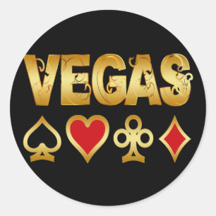 VEGAS CLASSIC ROUND STICKER