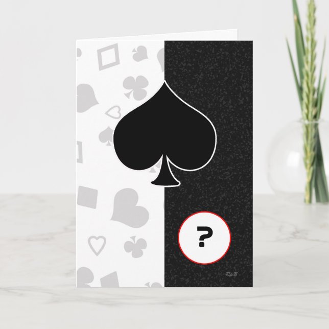 Vegas: Custom Age Birthday Card (Front)