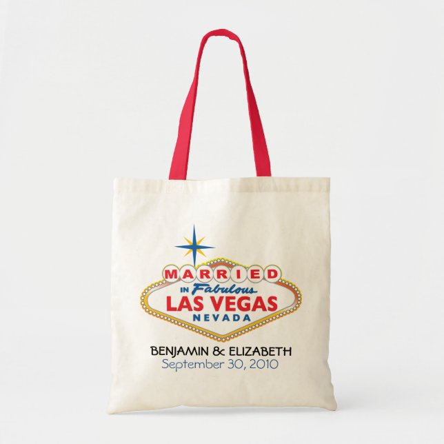 Vegas Destination Wedding Commemorative Tote (Front)