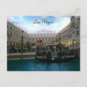 vegas gondala postcard