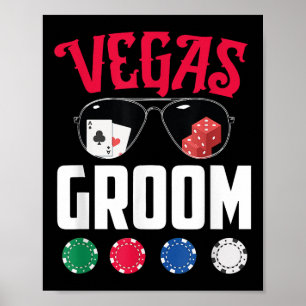 Vegas Groom Bride Engagement Vegas Bachelorette Pa Poster