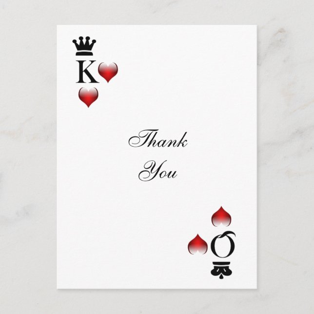 Vegas Mariage Merci Cartes (Devant)