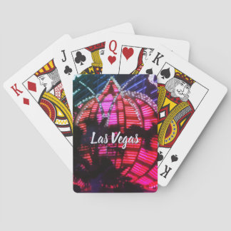 Vegas night lights Playing Cards