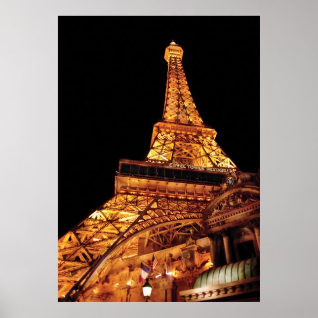 Vegas - Paris - Eiffel Tower Restaurant Poster (Front)