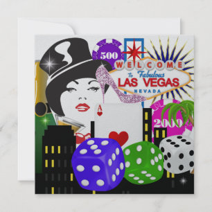 Vegas Party - Casino / Poker - SRF Invitation