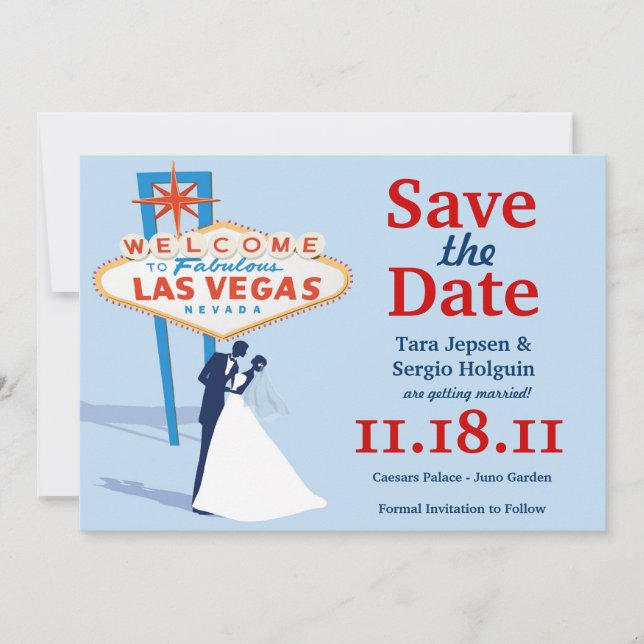 Vegas Save the Date! Date (Front)