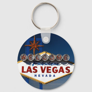 Vegas Sign Dusk Keychain