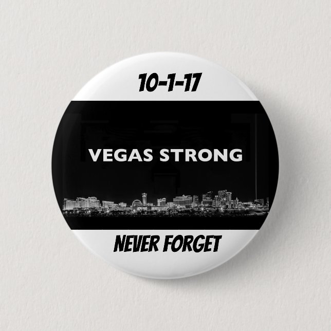 Vegas Strong 2 Inch Round Button (Front)