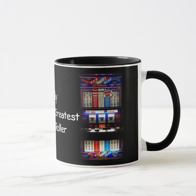 Vegas Style Casino Gambler Slot Machine Mug (Right)