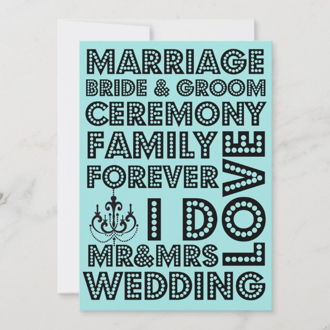 Vegas Style Mariage Invitations (Devant)