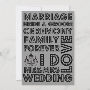 Vegas Style Mariage Invitations