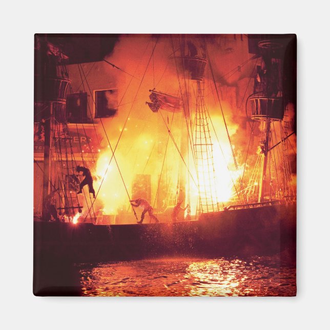 Vegas - Treasure Island - Explosion, Abandon ship Magnet (Front)