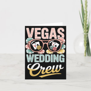 Vegas Wedding Crew Las Vegas Bachelorette Party Card