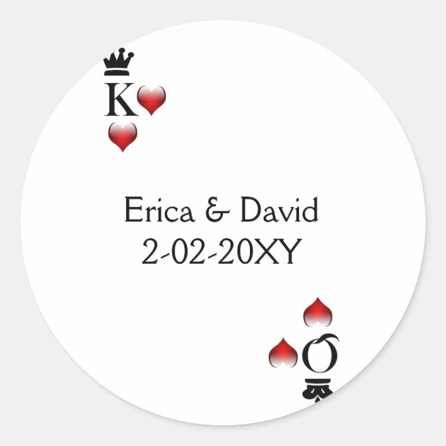 Vegas wedding envelope seal (Front)