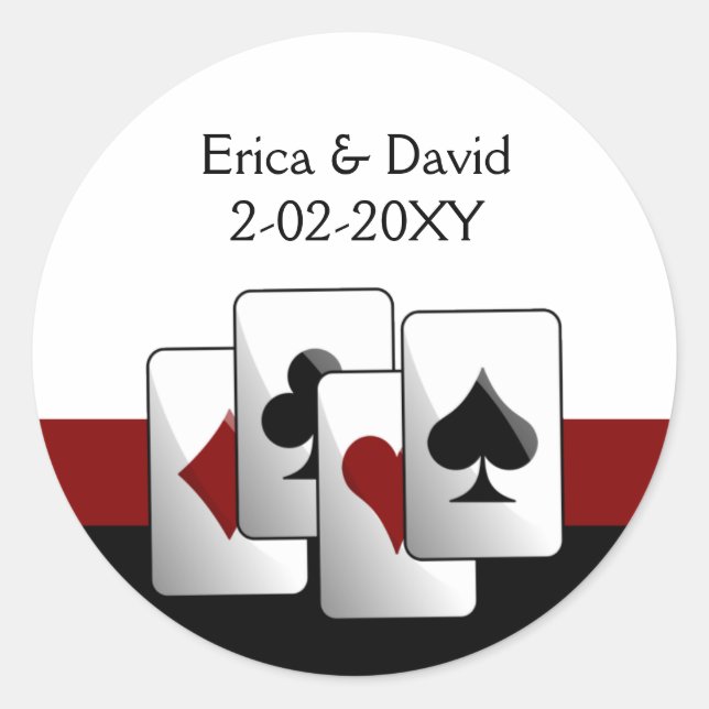 Vegas wedding envelope seal (Front)