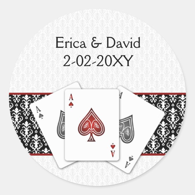 Vegas wedding envelope seal (Front)
