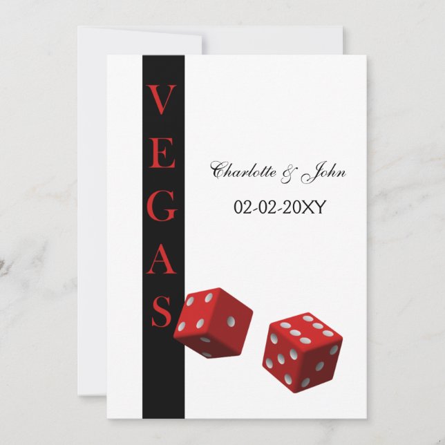 vegas wedding invitation (Front)