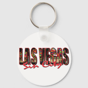 VEGAS WORD and Sin City Keychain