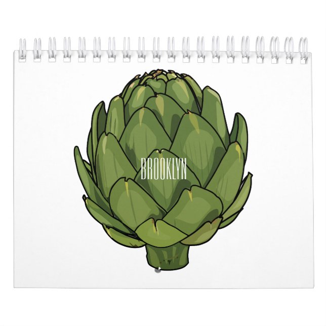 Vegetable and fruit cartoon illustration  calendar (Cover)
