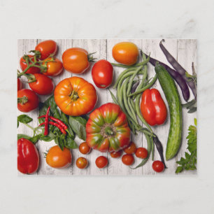 Vegetable and Herb Harvest Postcard