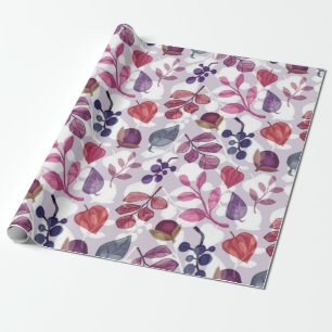 Vegetable autumn seamless pattern, drawing with pa wrapping paper