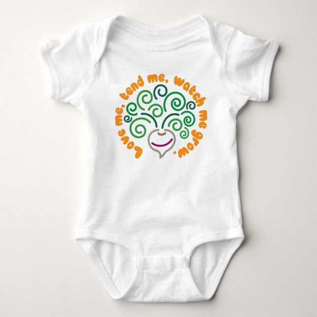 Vegetable Baby – Turnip Bodysuit (Front)