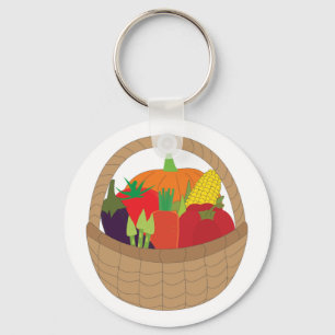 Vegetable Basket Keychain