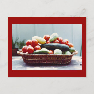Vegetable Basket Postcard