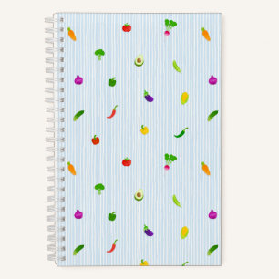 Vegetable Blue Notebook