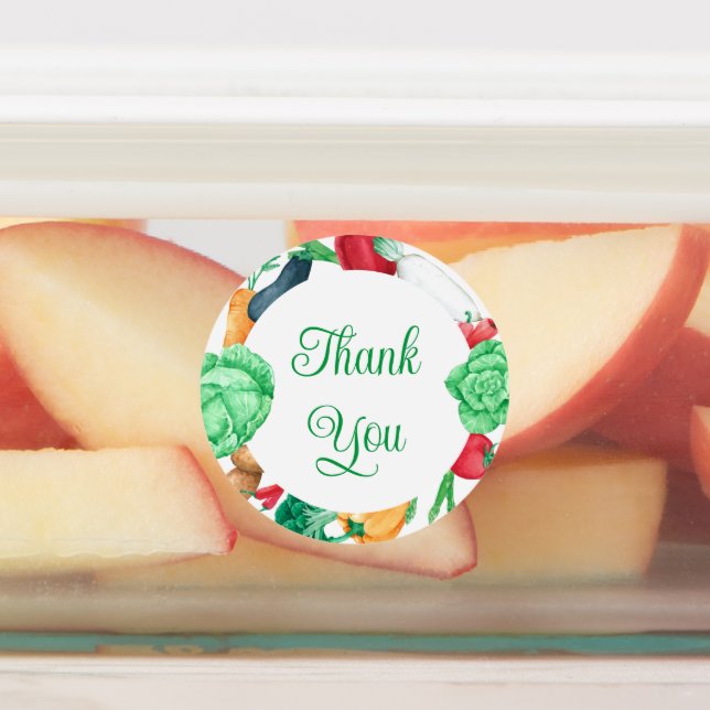 Vegetable Border Thank You (Affixed)