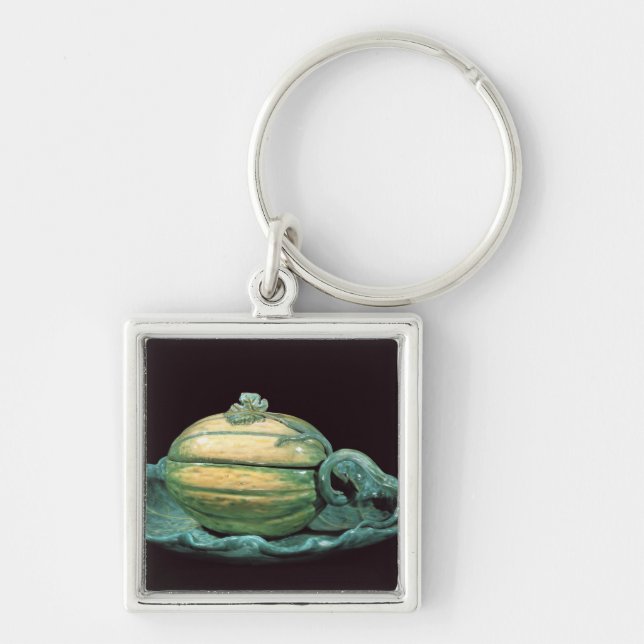 Vegetable dish in the form of a pumpkin keychain (Front)
