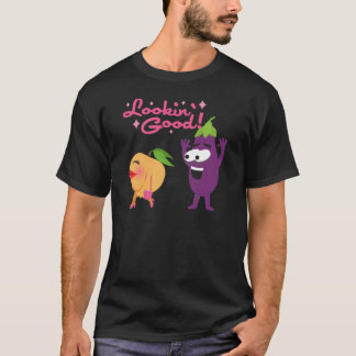 Vegetable Eggplant Emoji T-Shirt