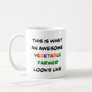 vegetable farmer, awesome coffee mug