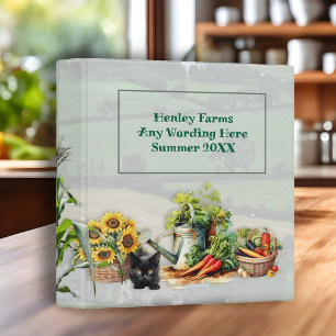 Vegetable Farmer Produce Personalized Binder