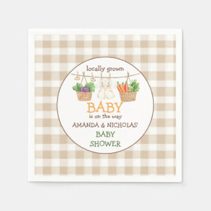Vegetable Farmers Market Baby Shower  Napkin